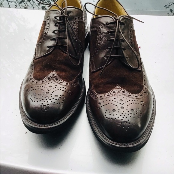 JENNIFER TATTANELLI Firenze Lace-up Leather &Suede Wingtip Shoes main image 8